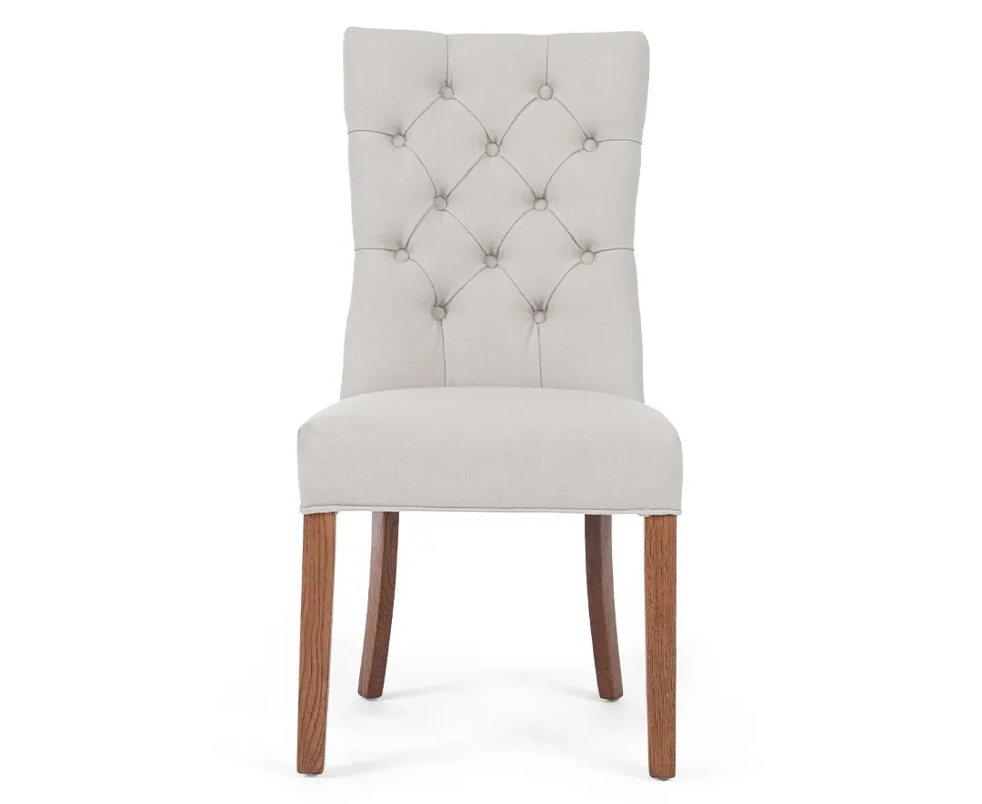 Francois Set of 2 Dining Chairs - Natural, Fabric product