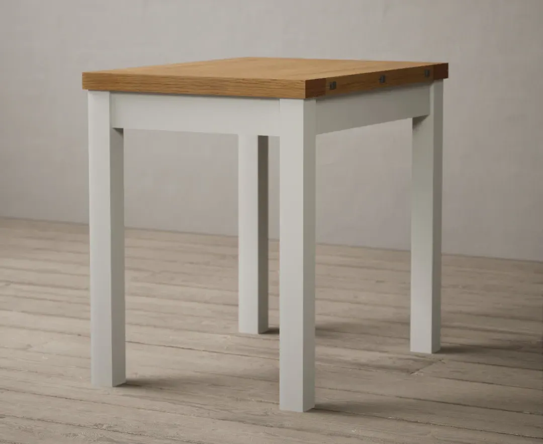 Hadleigh Extendable Dining Table - Signal White, Solid Oak product