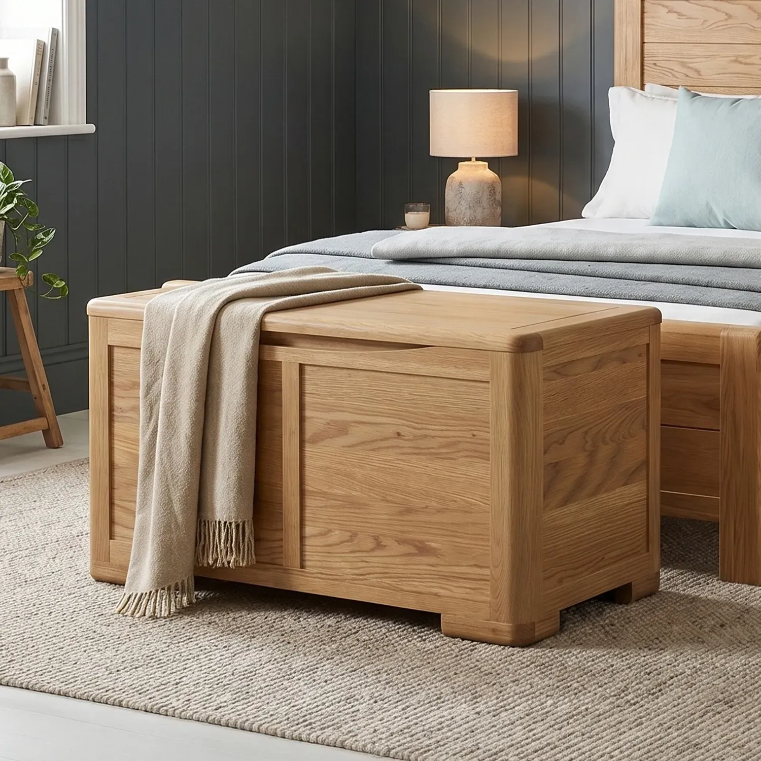 Harper Blanket Box - Oak product