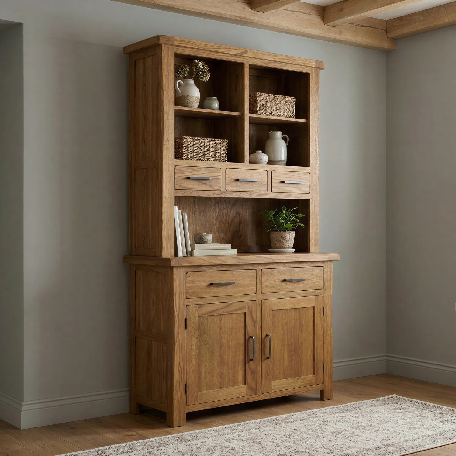 Harrogate Small Dresser - Rustic, Solid Oak product