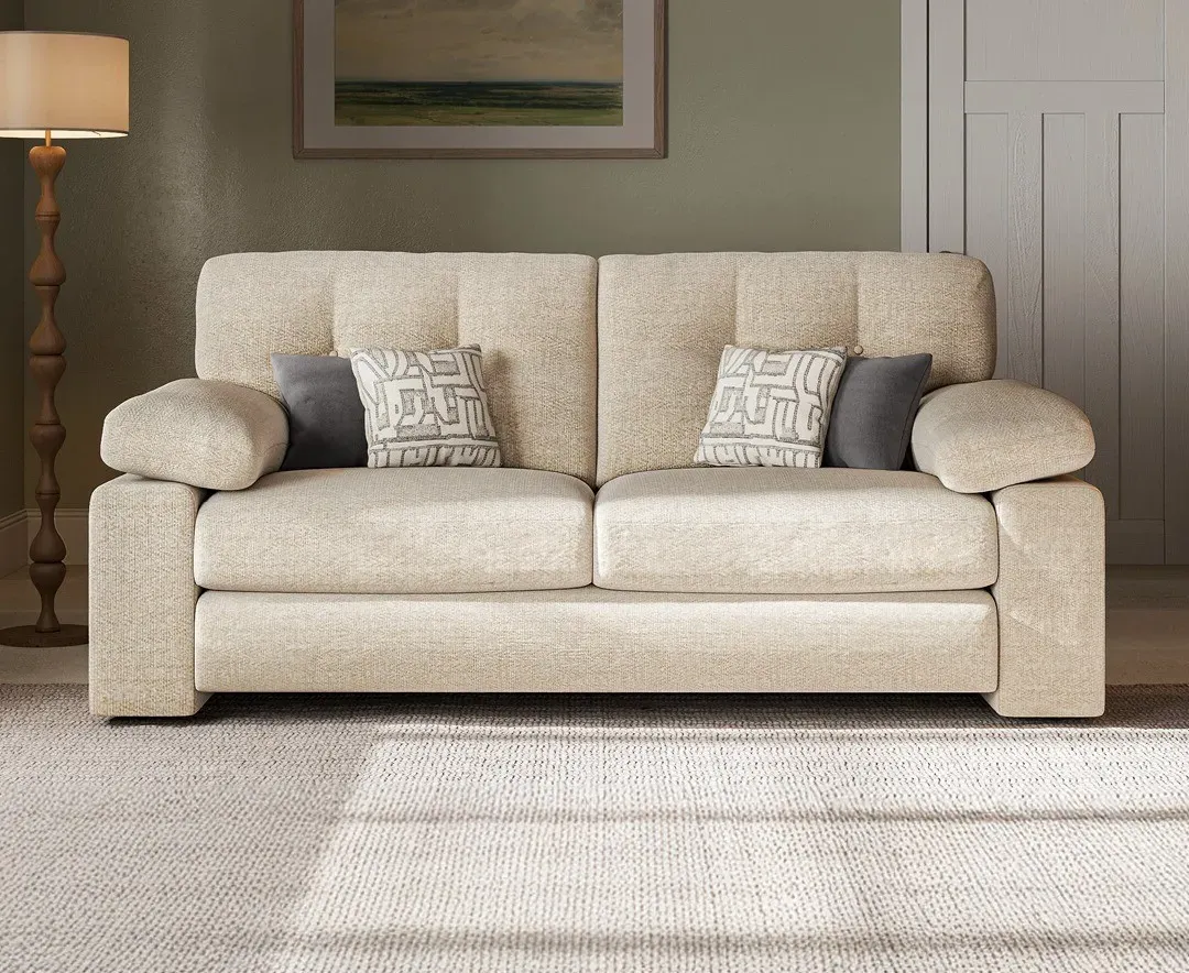 Helston 2-Seater Sofa - Ivory, Fabric product