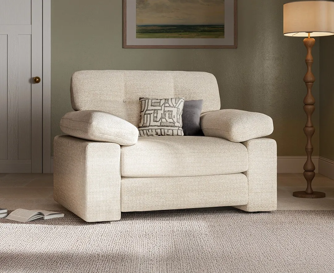 Helston Armchair - Ivory, Fabric product
