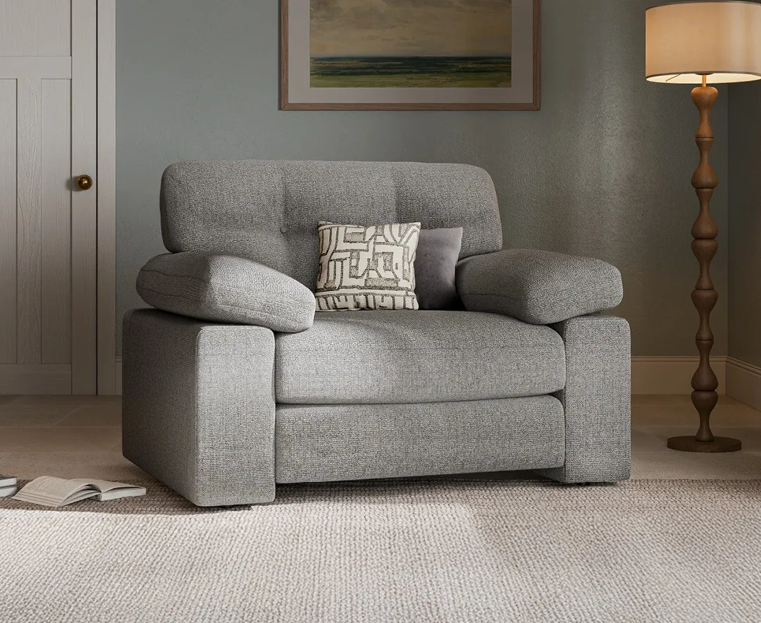 Helston Armchair - Steel Fabric product