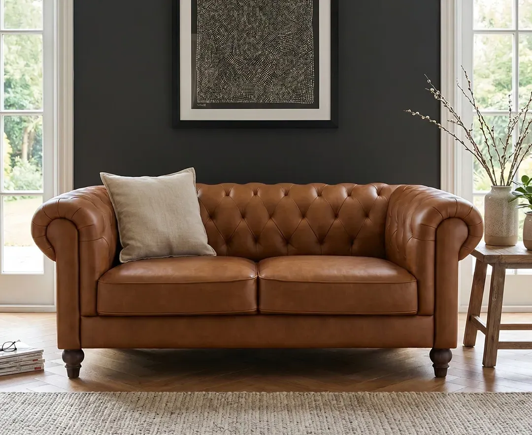 Jameson 2-Seater Sofa - Cognac, Leather product