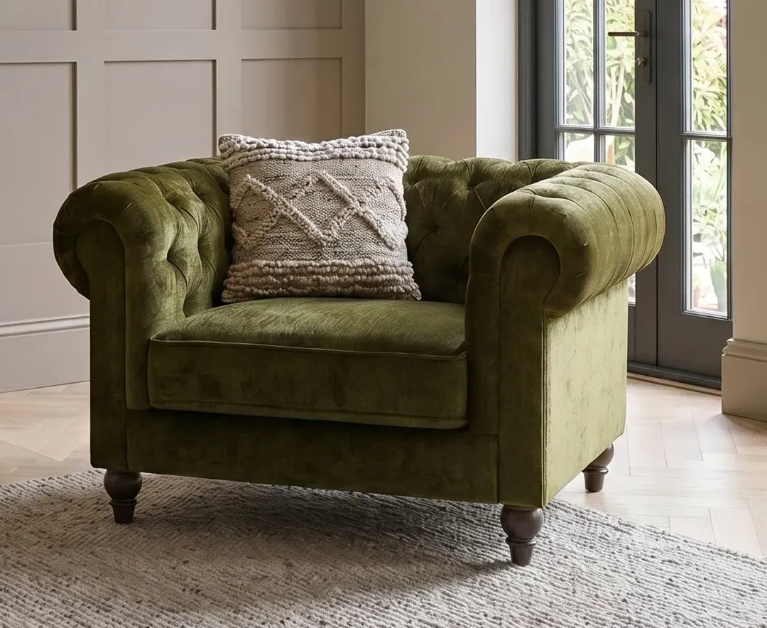 Jameson Armchair - Olive Green, Fabric product