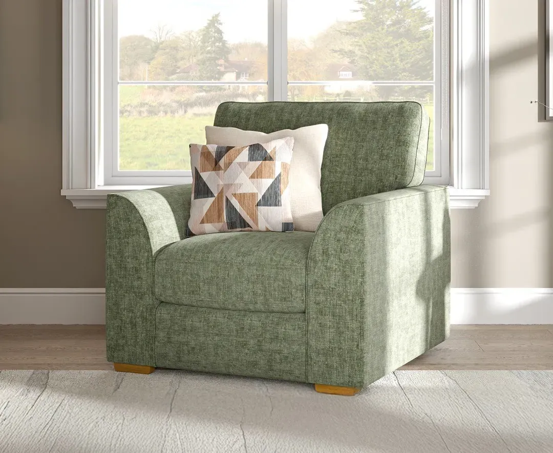 Jasper Armchair - Hunter Green, Chenille product