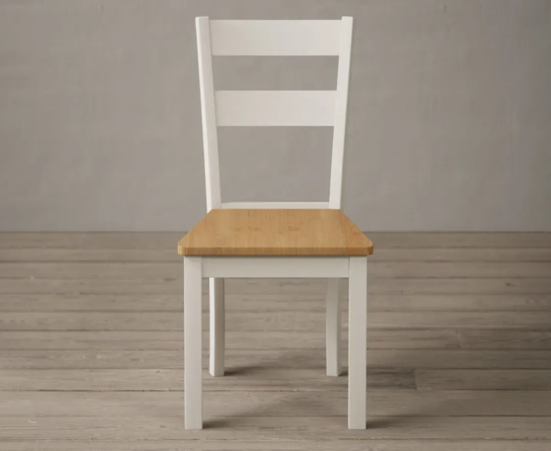 Kendal Set of 2 Dining Chairs - Cream, Solid Hardwood product