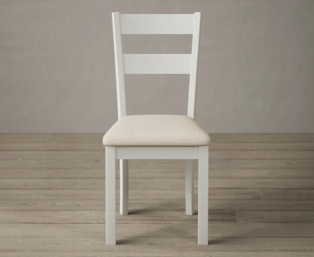 Kendal Set of 2 Dining Chairs - White, Solid Hardwood product
