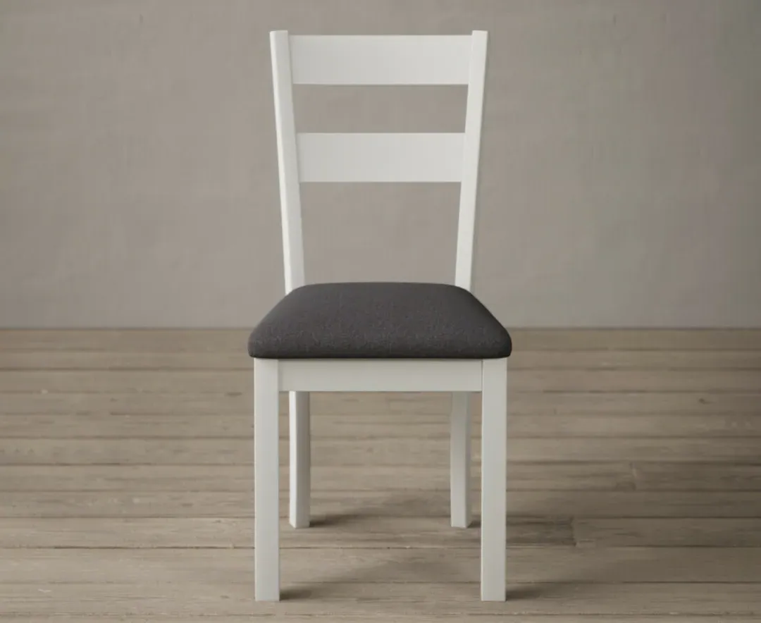 Kendal Set of 2 Dining Chairs - White, Solid Hardwood product