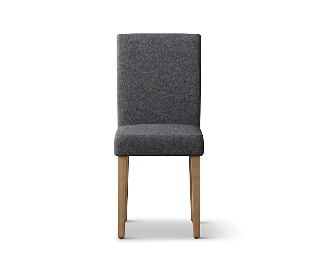 Lila Set of 2 Dining Chairs - Charcoal, Fabric product