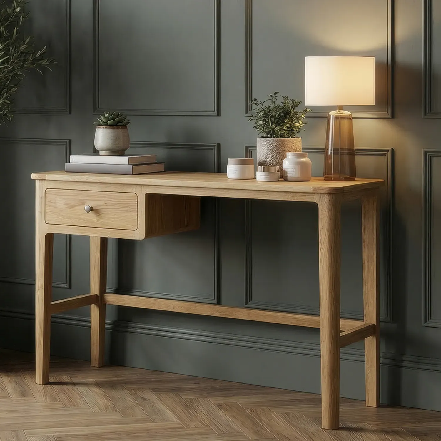Loxton Dressing Table with Drawer Storage - Oak product