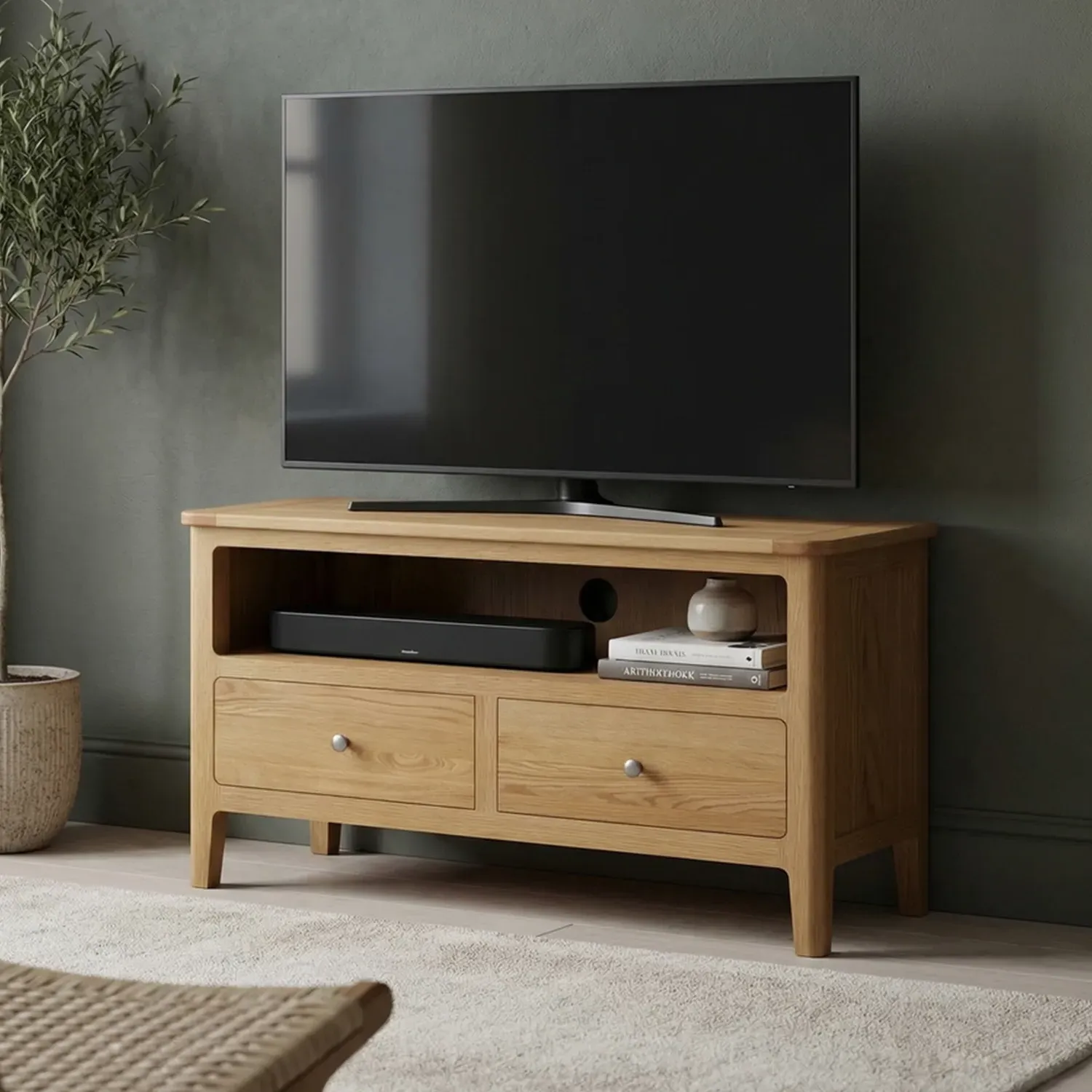 Loxton Small TV Cabinet - Oak product