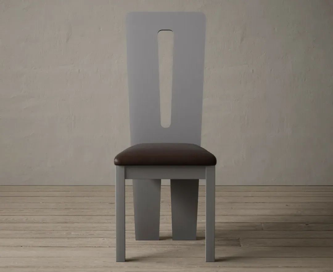 Lucca Set of 2 Dining Chairs - Brown, Fabric product