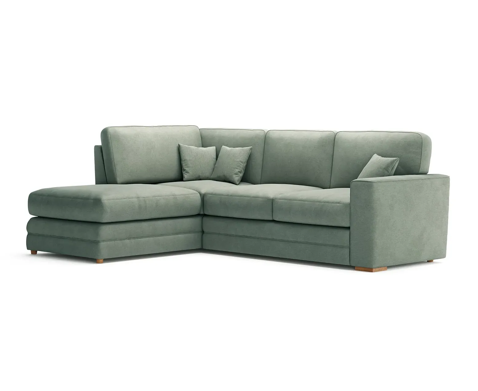Madden Right Hand Facing Corner Sofa - Blue, Chenille product