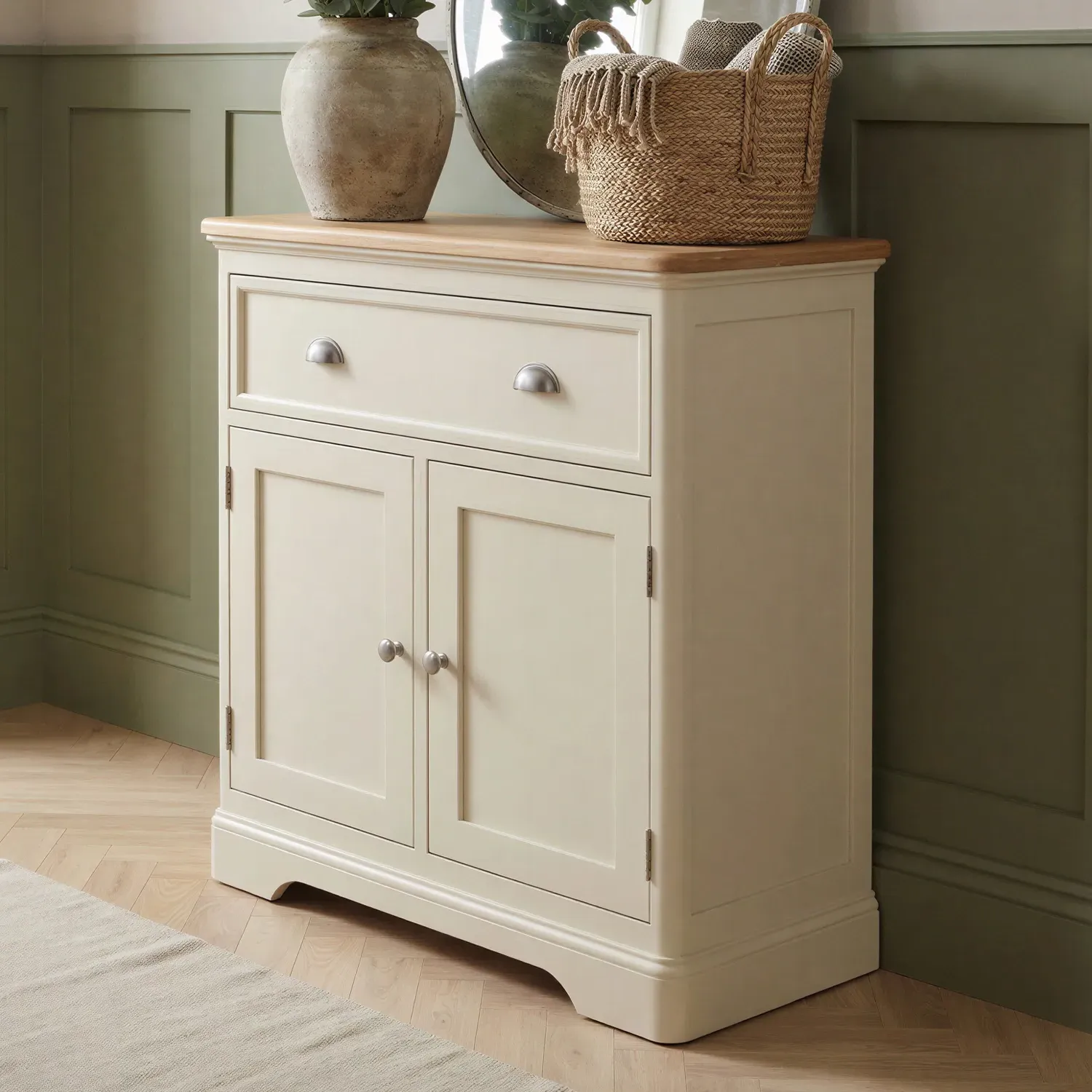 Madley Hallway Sideboard - Cream, Solid Oak product