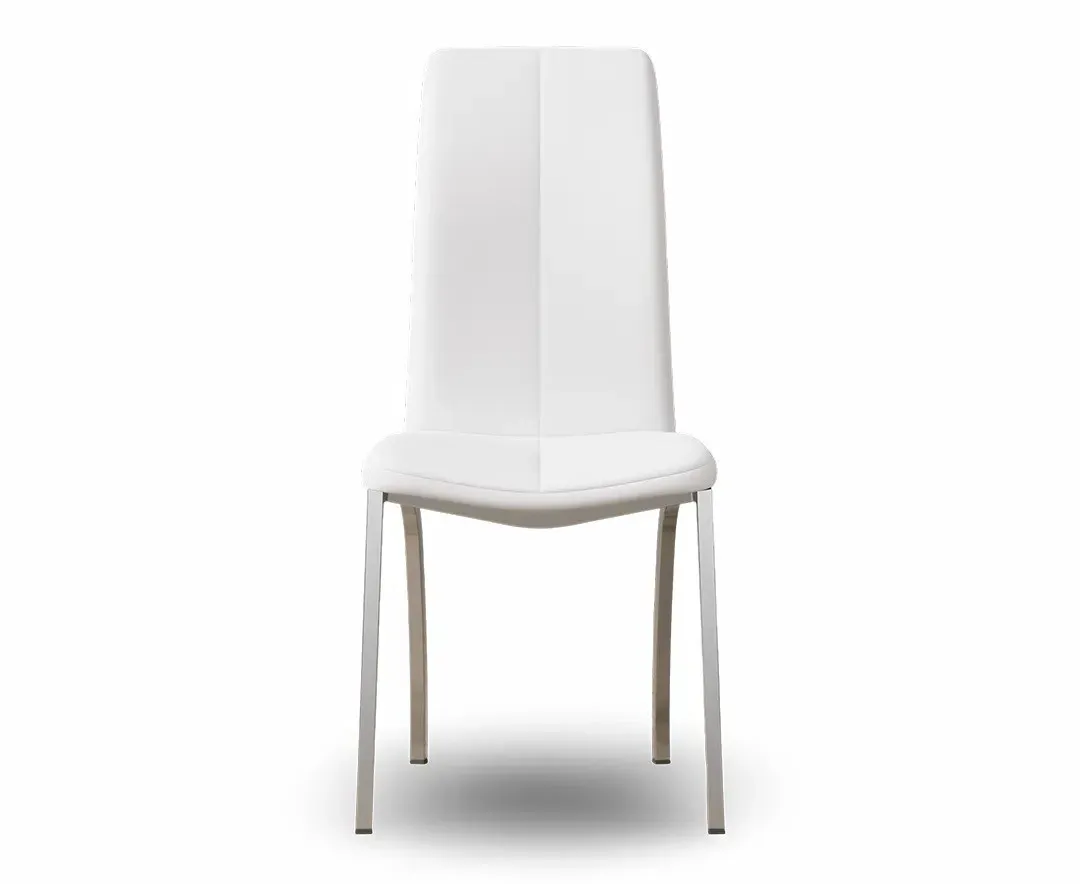 Marco Set of 2 Dining Chairs - White, Faux Leather product