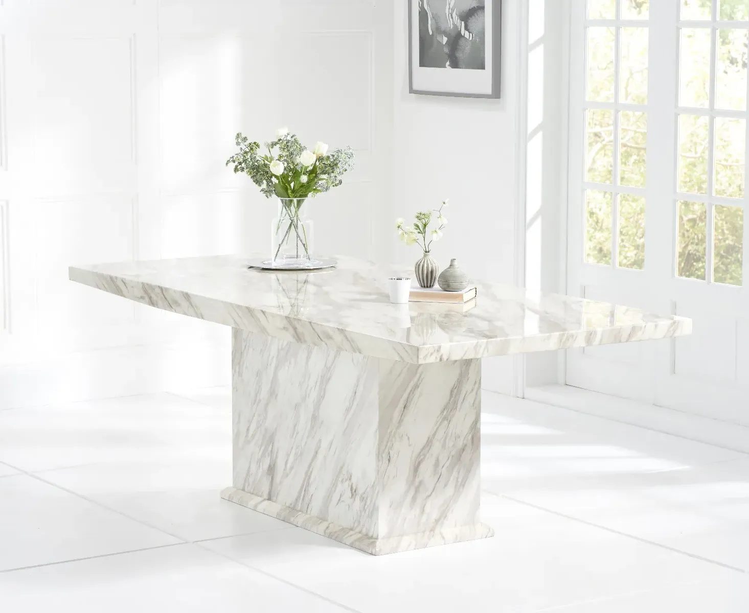 Marino Marble Dining Table 180cm - Grey product