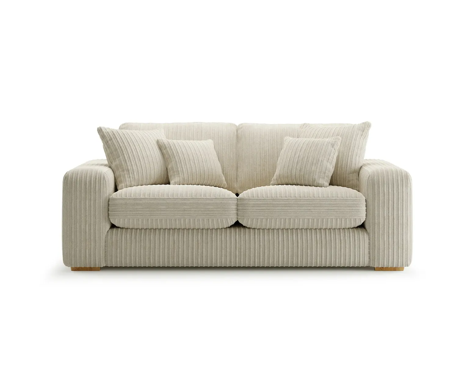 Milan 2-Seater Sofa - Stone, Cord Fabric product