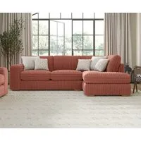 Milan Right Hand Facing Chaise Sofa - Russet, Cord Fabric alternate view