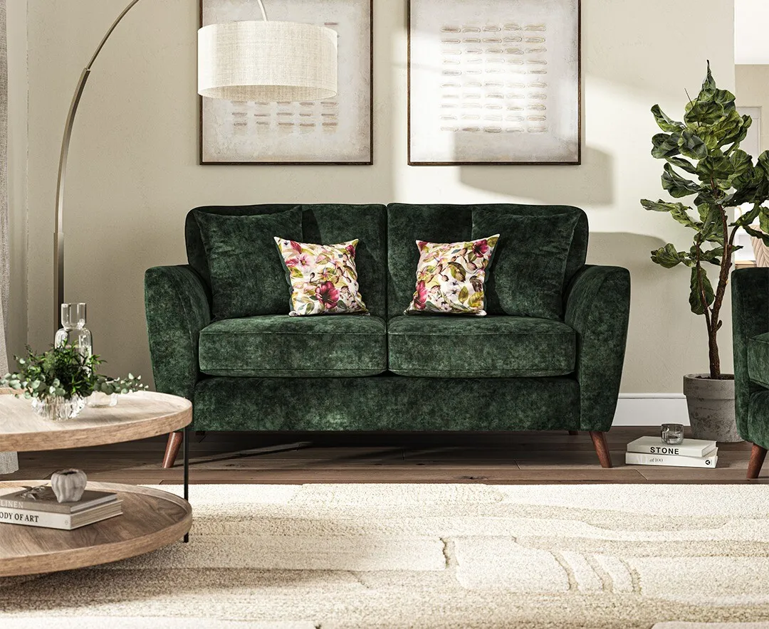 Naples 2-Seater Sofa - Emerald, Velvet product