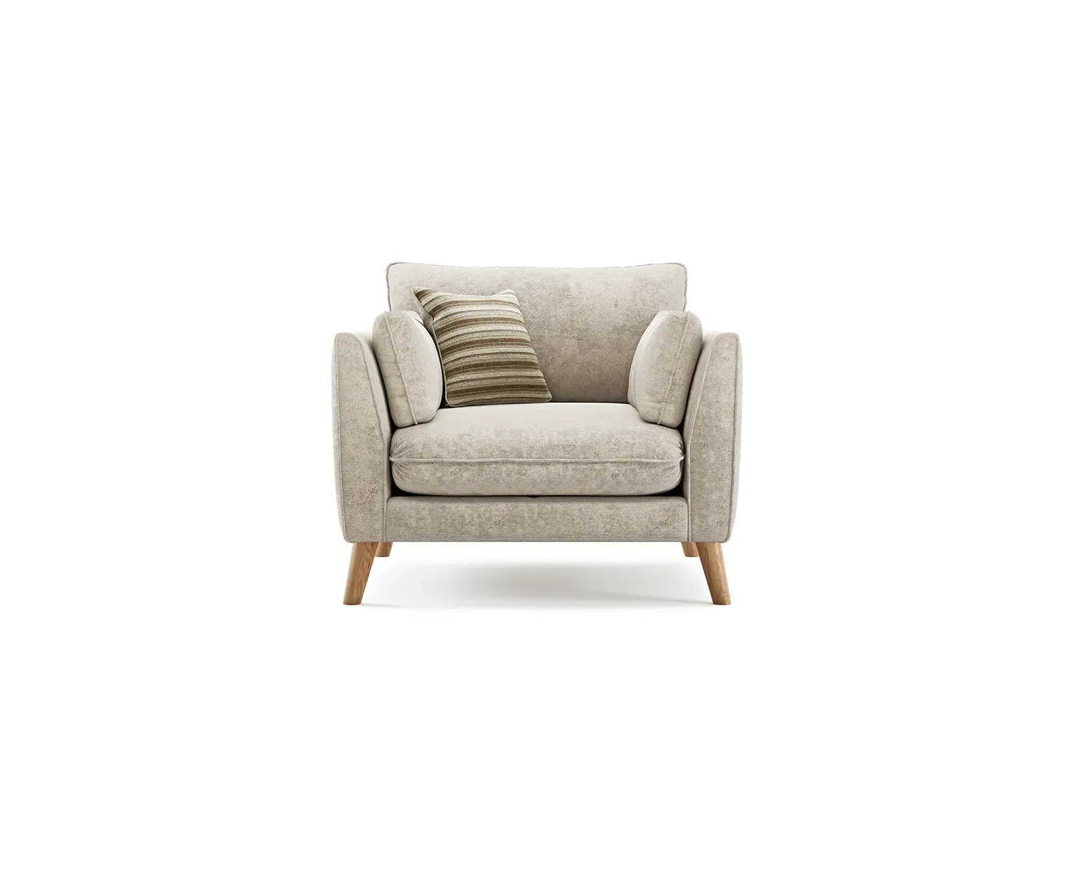 Palermo Armchair - Cream, Chenille Fabric product