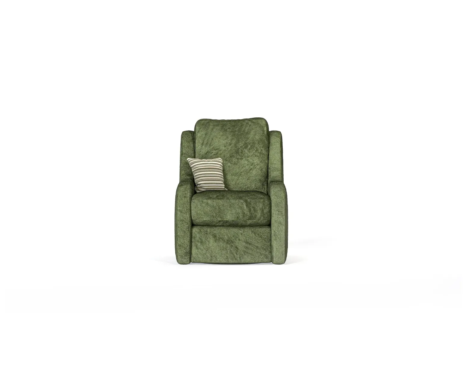 Palermo High Back Swivel Armchair - Olive Green, Chenille product