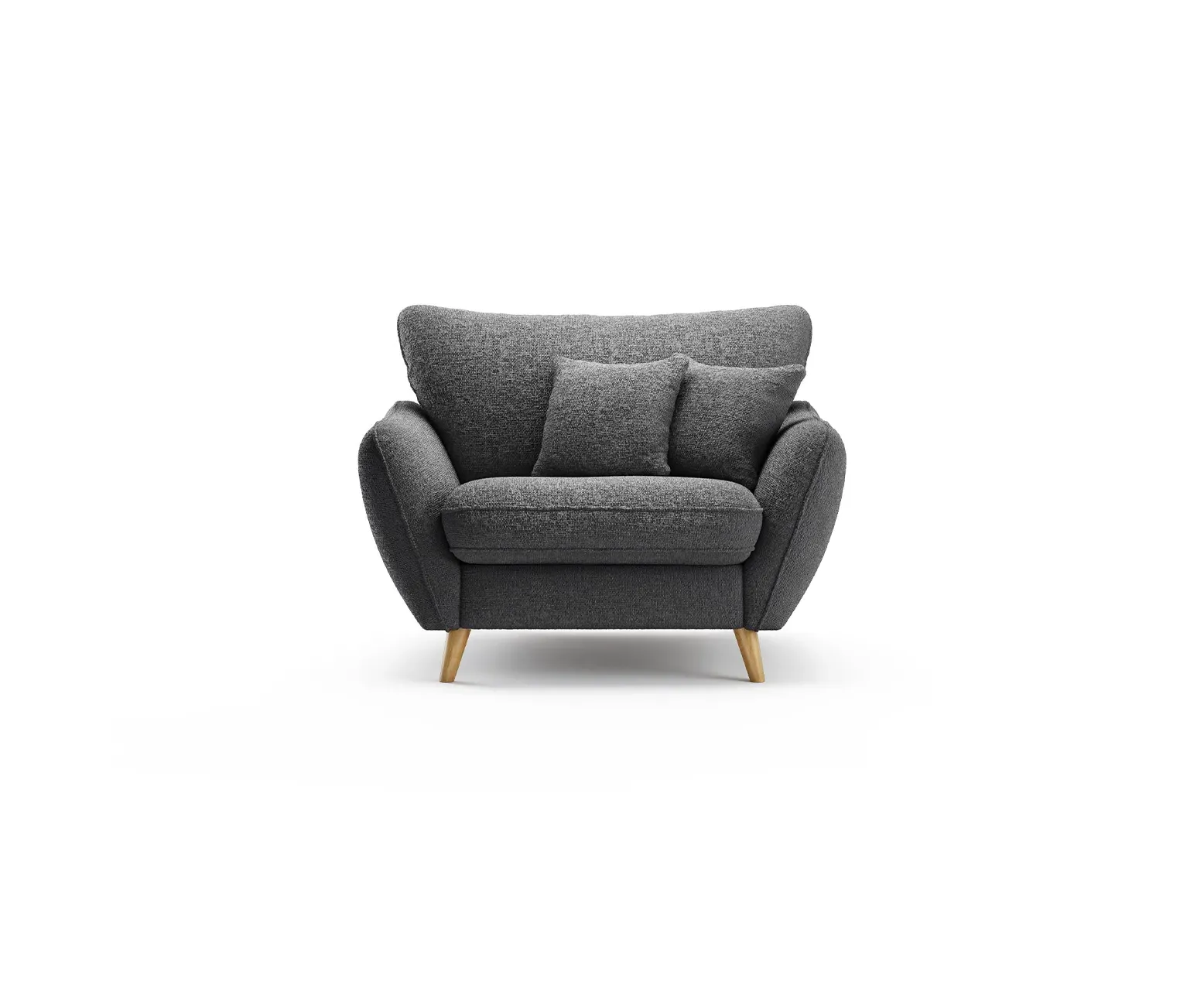 Palma Armchair - Charcoal, Chenille Fabric product