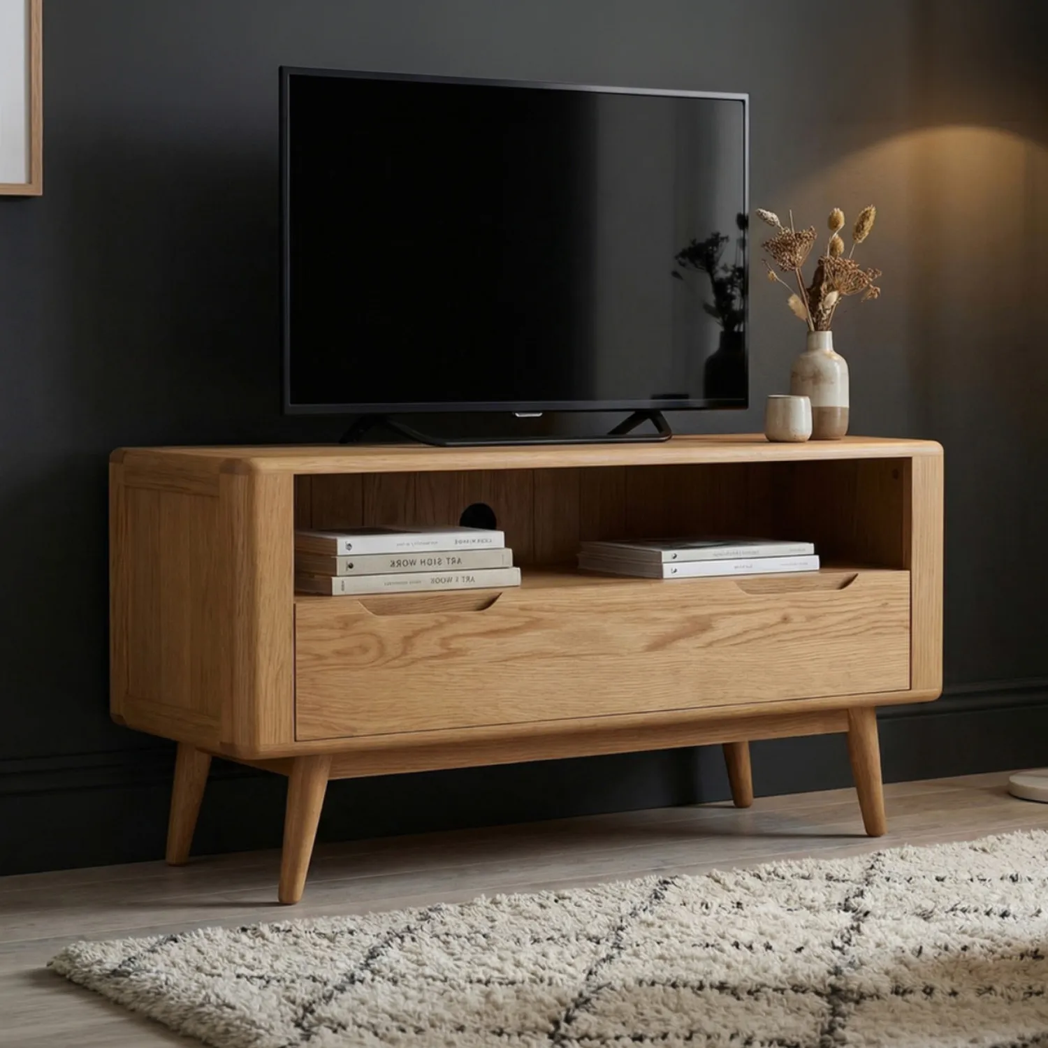 Rosa Small TV Cabinet - Oak, Solid Oak product