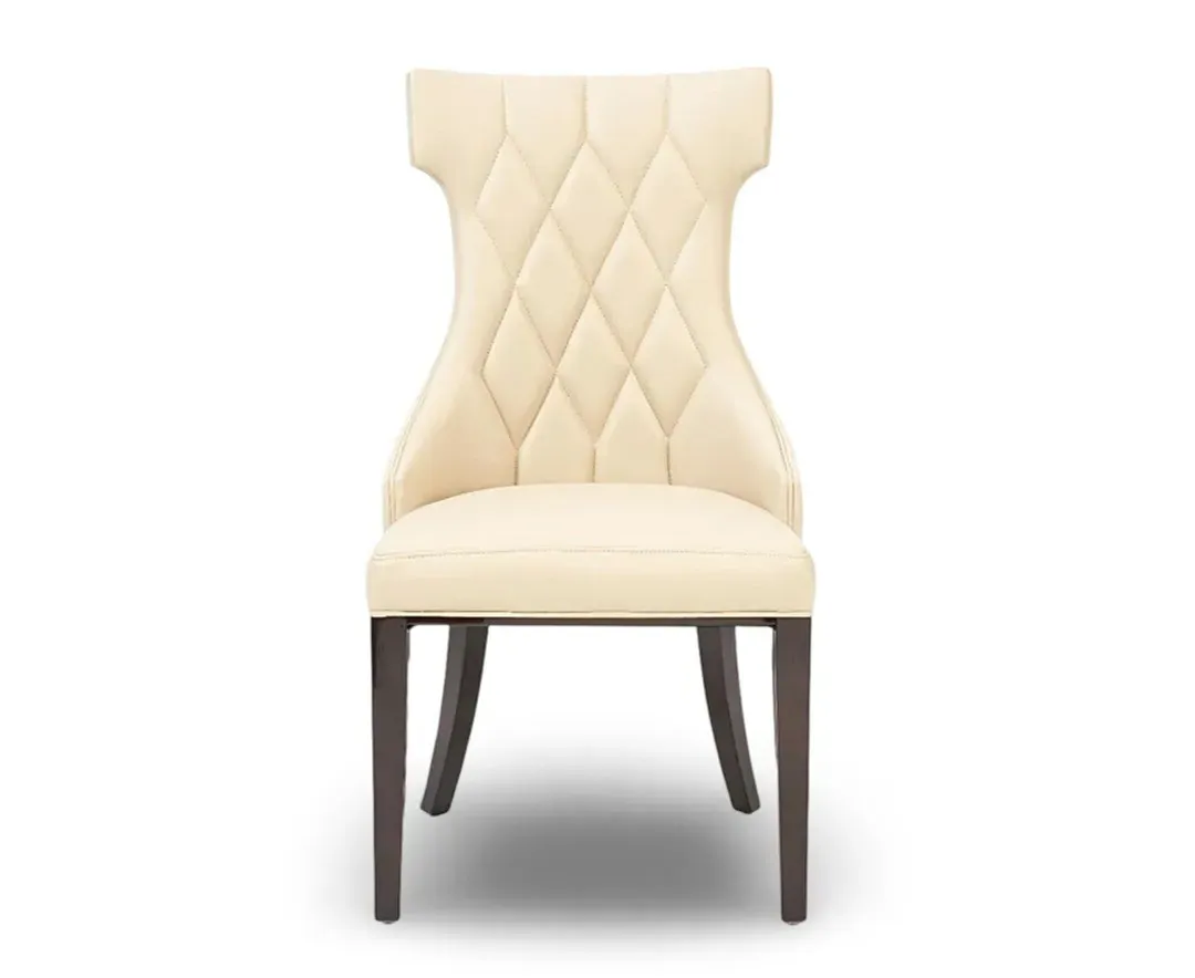 Sophia Dining Chairs Set of 2 - Cream, Faux Leather product