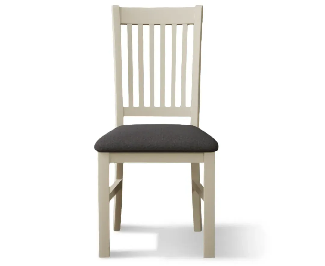 Warwick Set of 2 Painted Dining Chairs - Charcoal Grey product