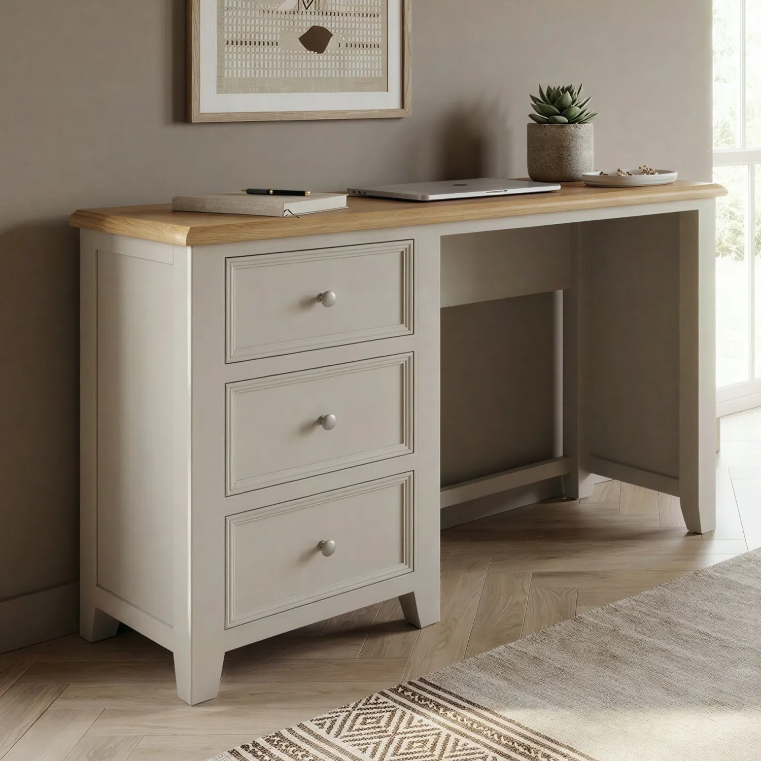 Weymouth Dressing Table - White, Oak product