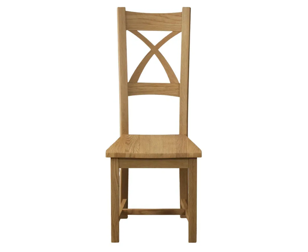 X Back Set of 2 Dining Chairs - Solid Oak product