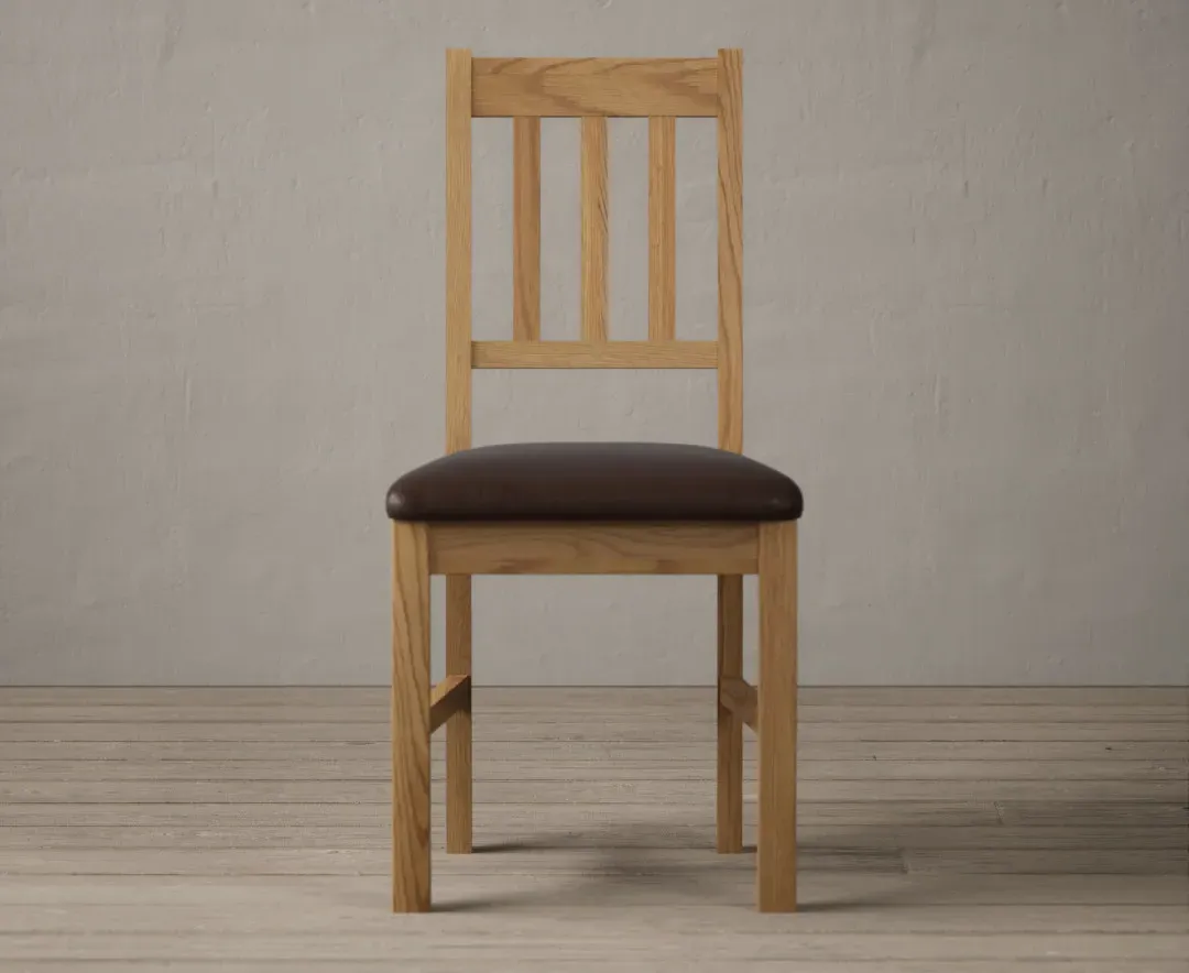 York Dining Table with 2 York Chairs and 1 Oak Bench - Oak, Solid Oak product