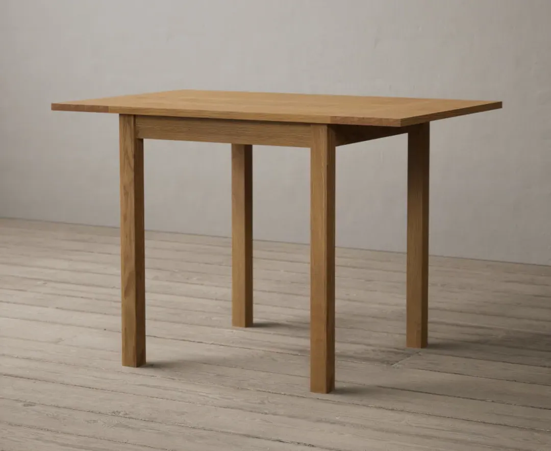 York Extendable Drop Leaf Dining Table - Oak, Solid Oak product