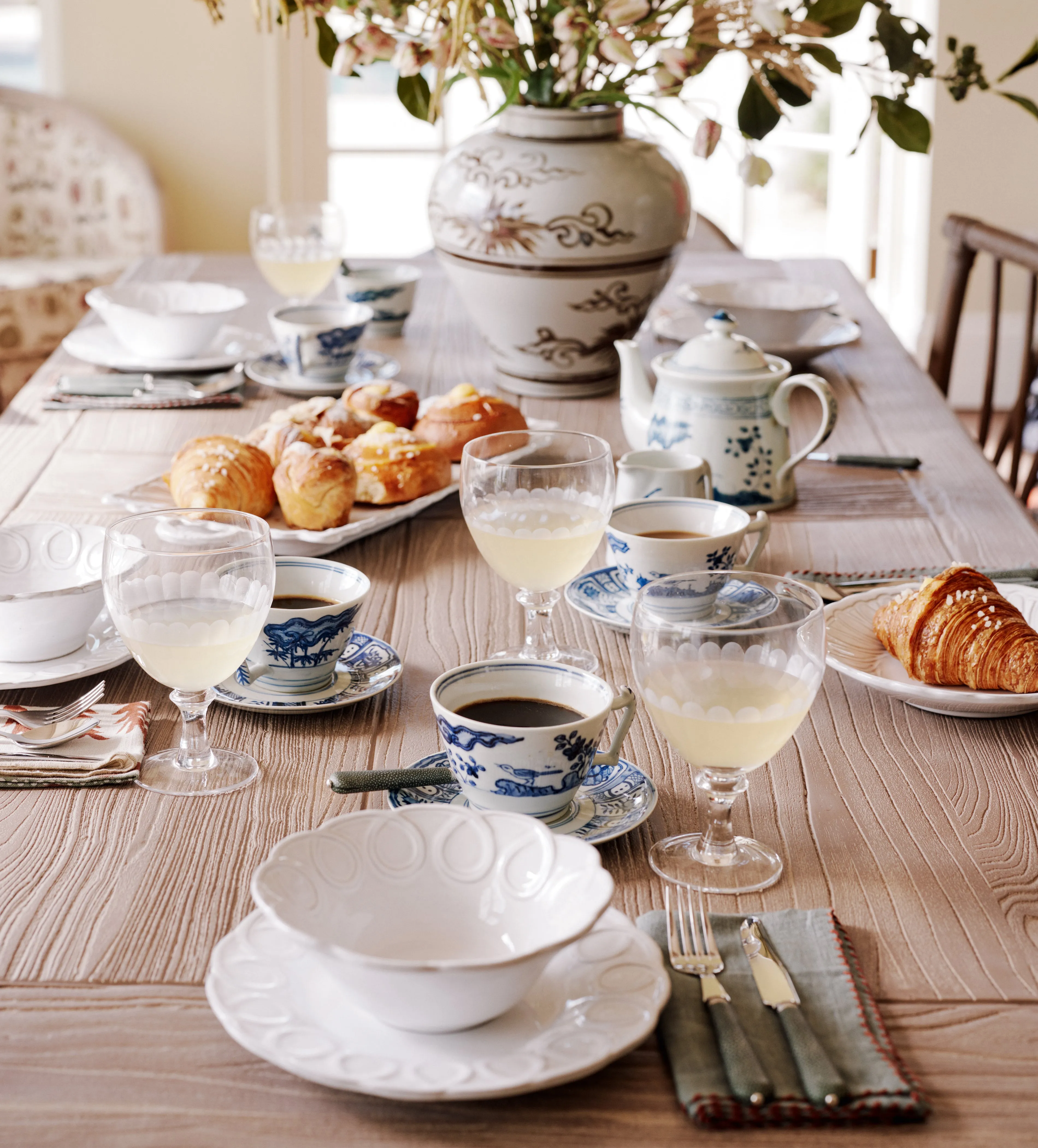 4-Piece Cereal Bowl Set - White, Ceramic by OKA