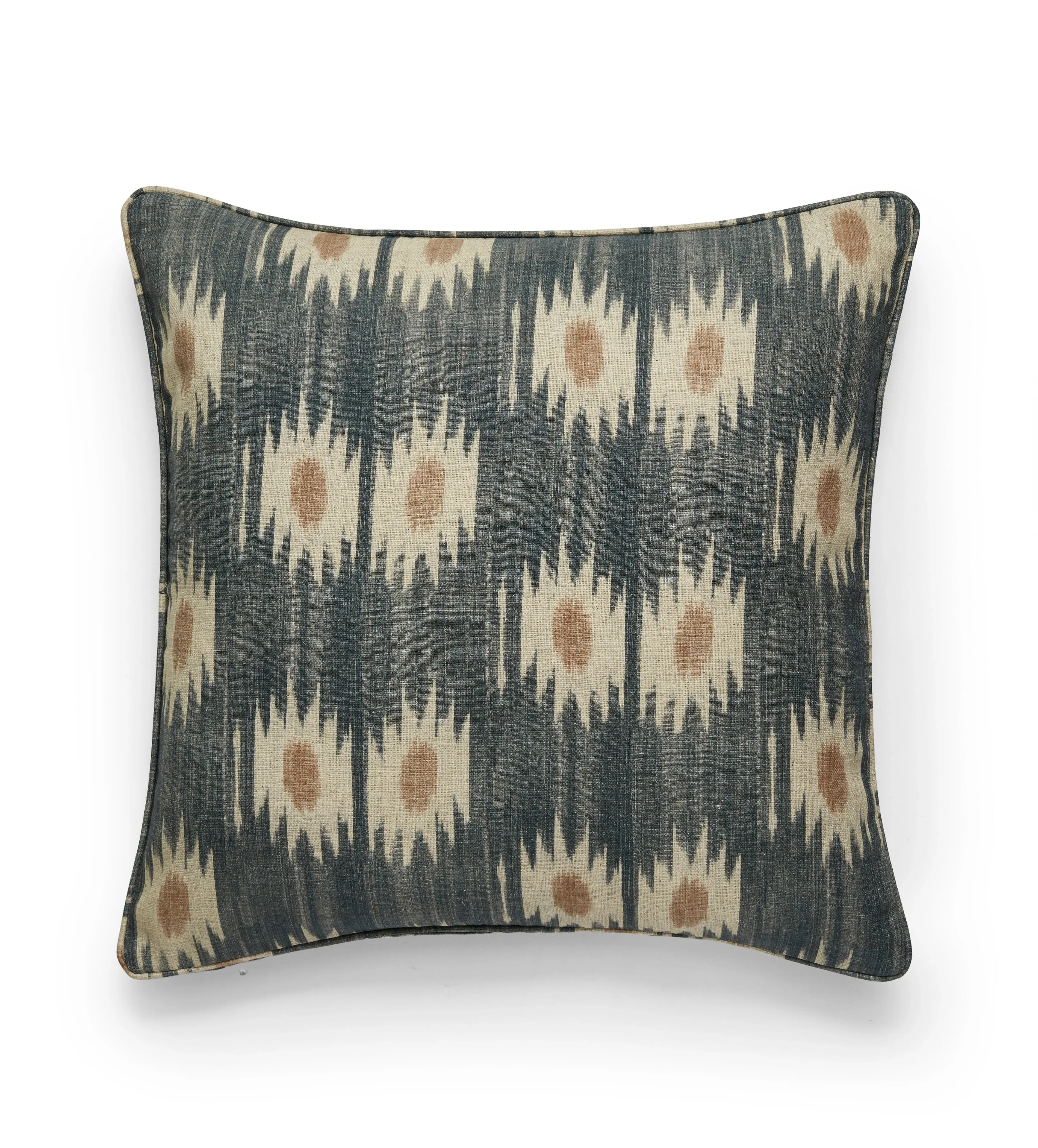 Akino Cushion Cover - Air Force Blue, Cotton-Hemp alternate view