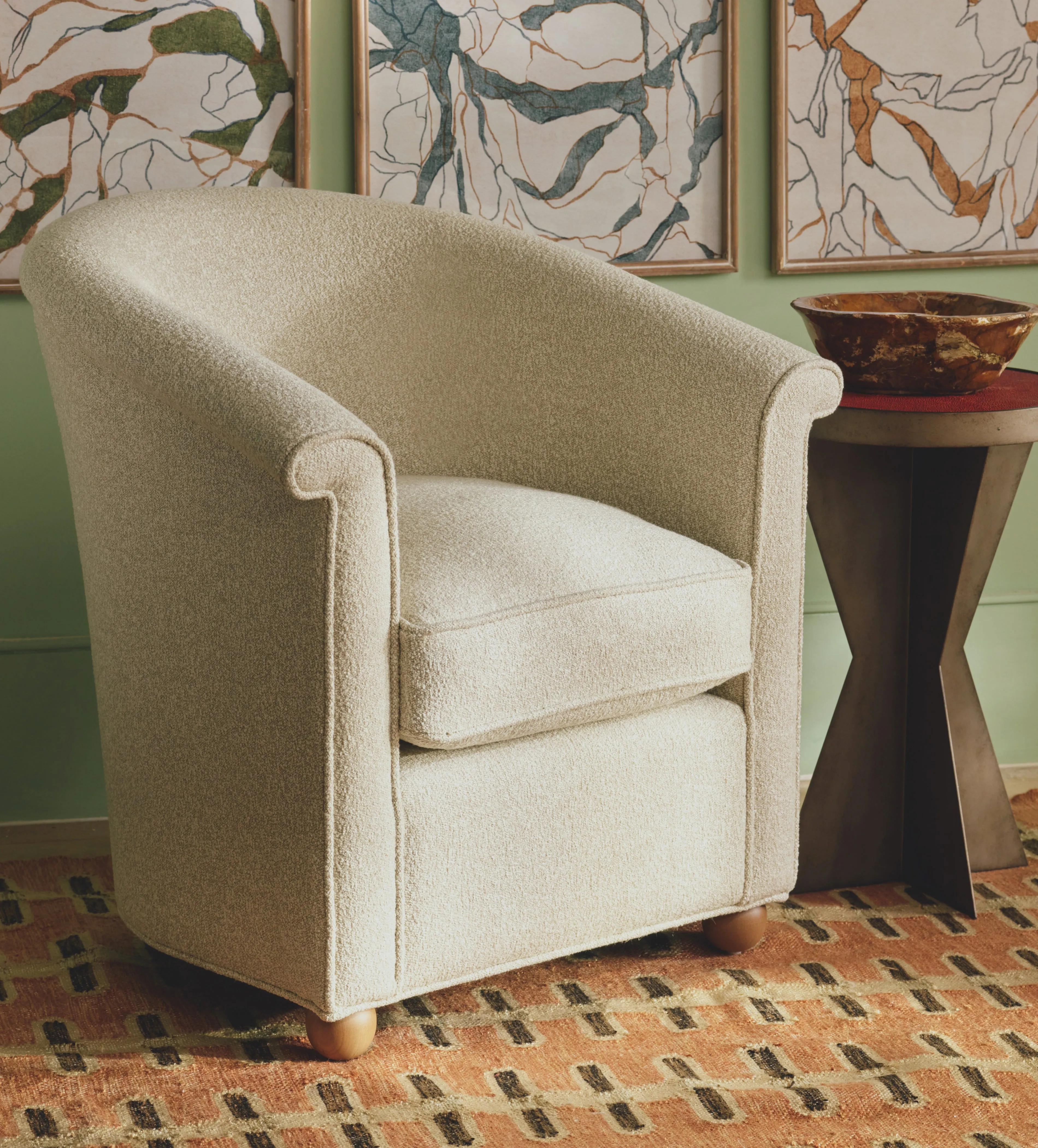 Ambrose Tub Armchair - Birch Wood Frame product