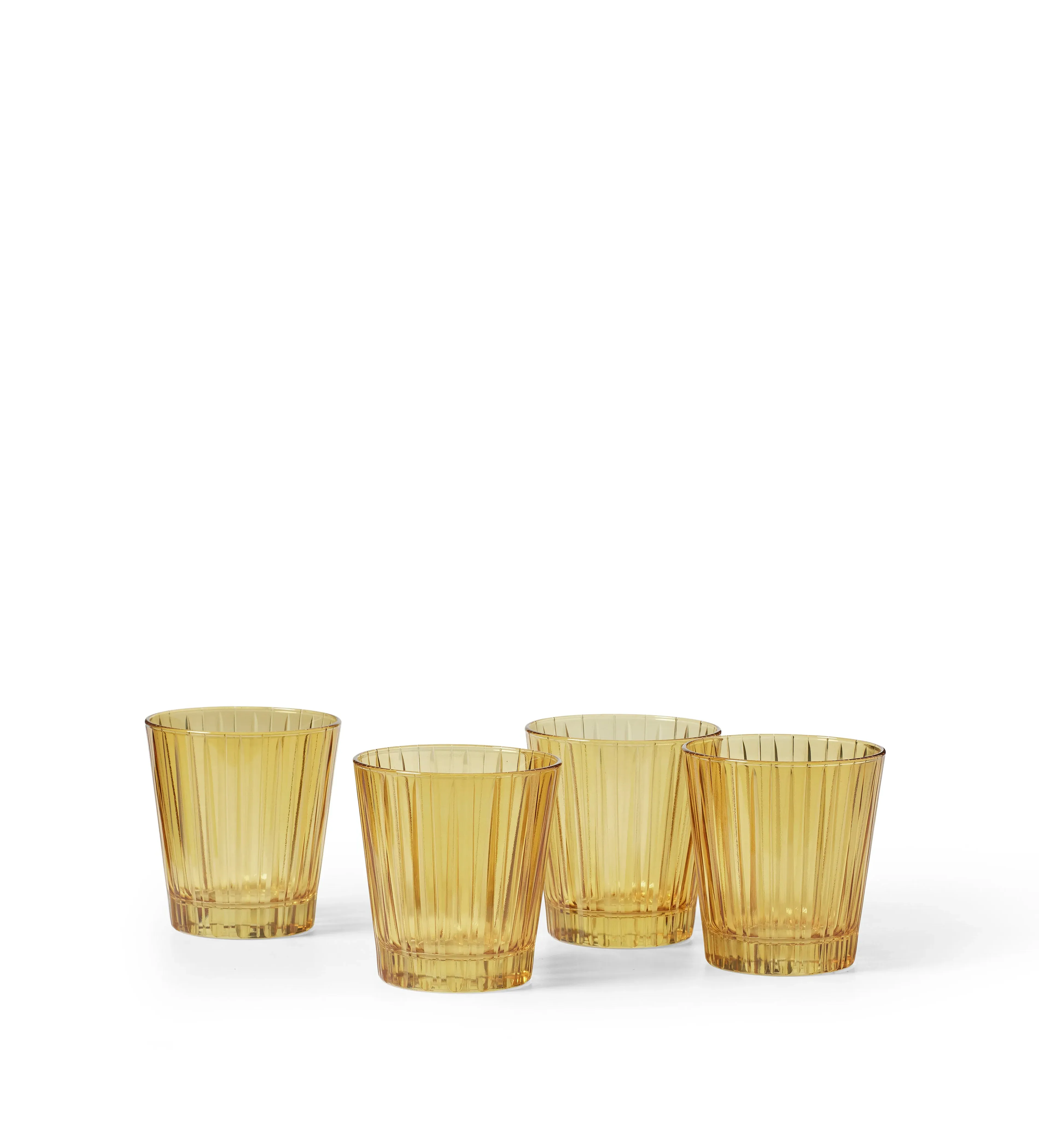 Ampelos Set of Four Tumblers - Amber, Crystal alternate view