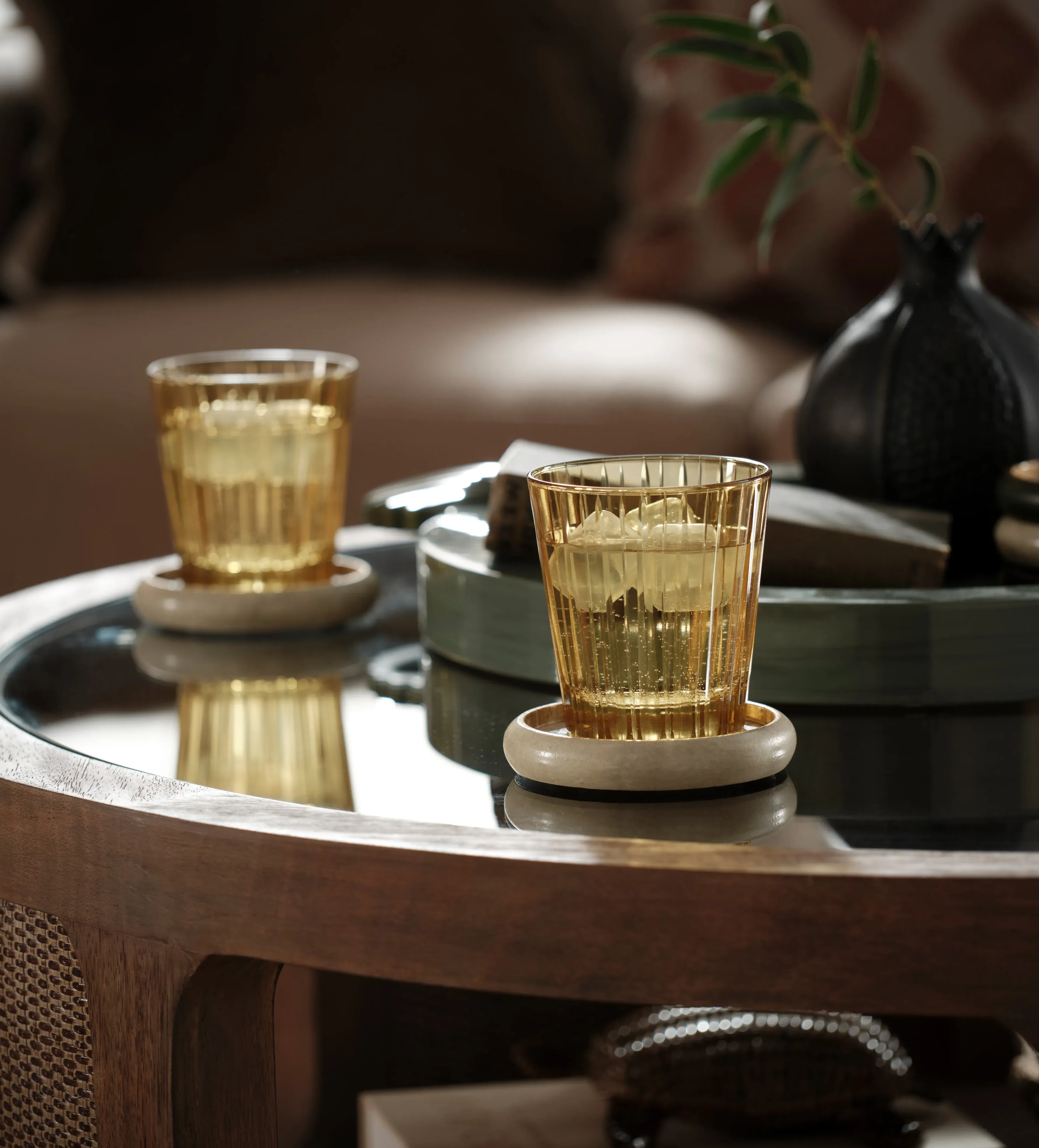 Ampelos Set of Four Tumblers - Amber, Crystal product