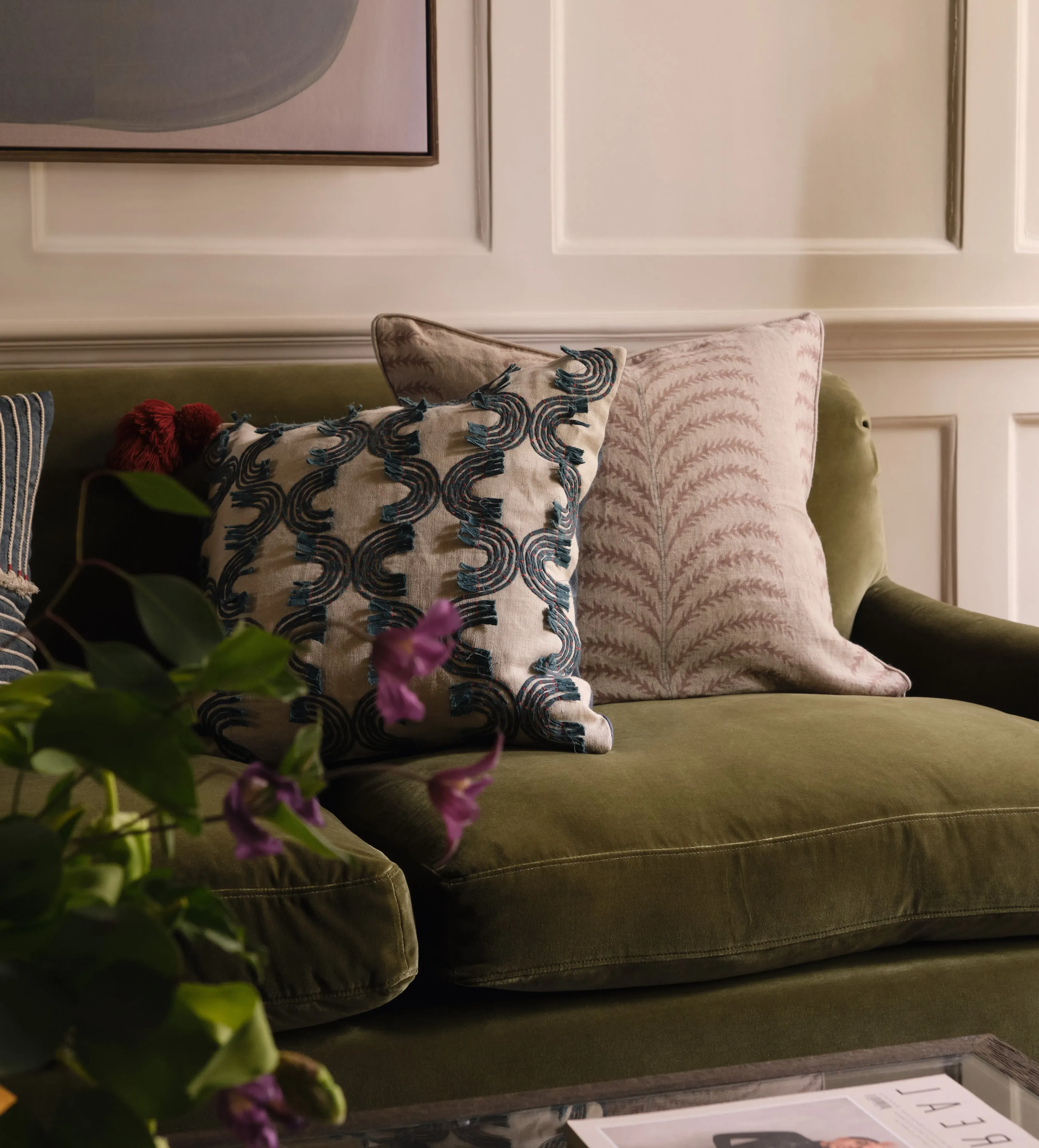 Areca Cushion Cover - Plaster, Linen product