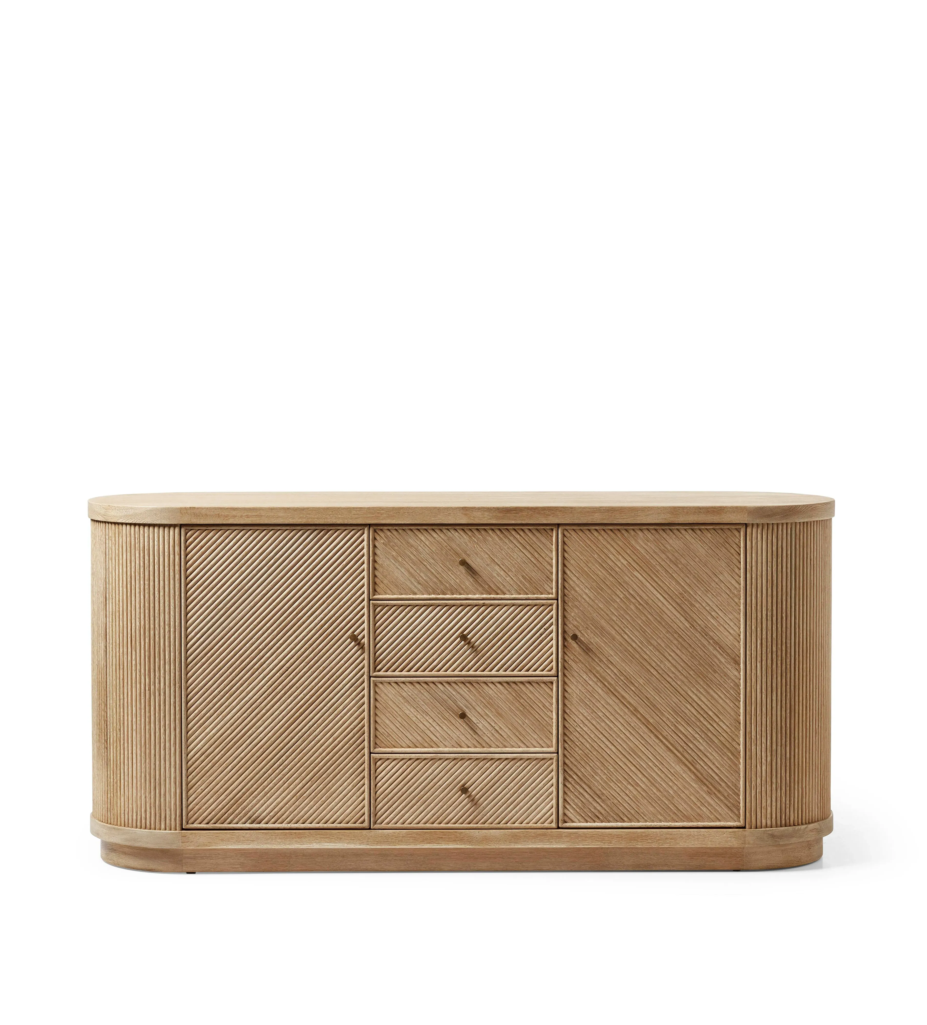 Arundo 2-Door 3-Drawer Sideboard - Weathered Oak alternate view