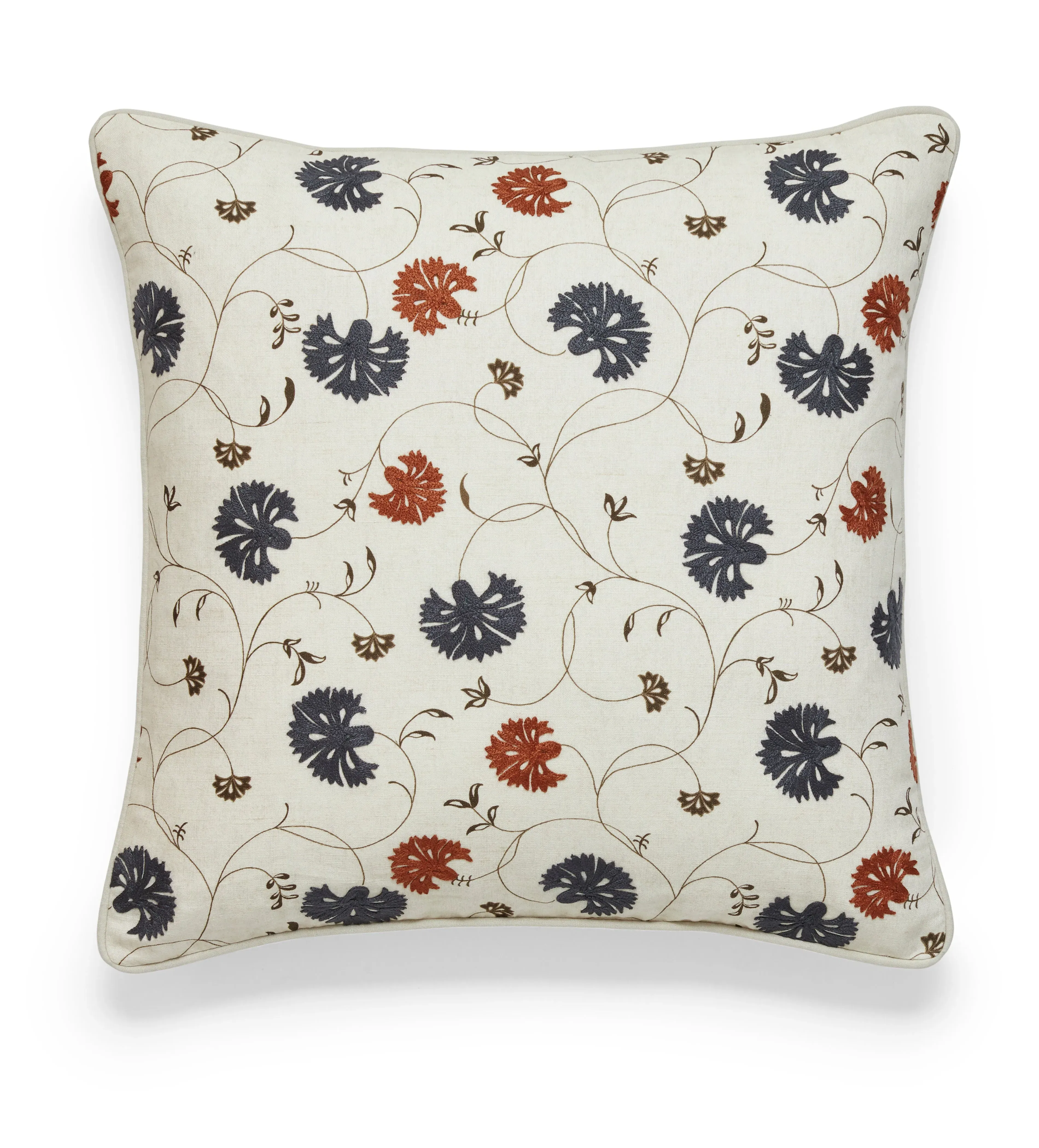 Atara Cushion Cover - Air Force Blue/Russet alternate view