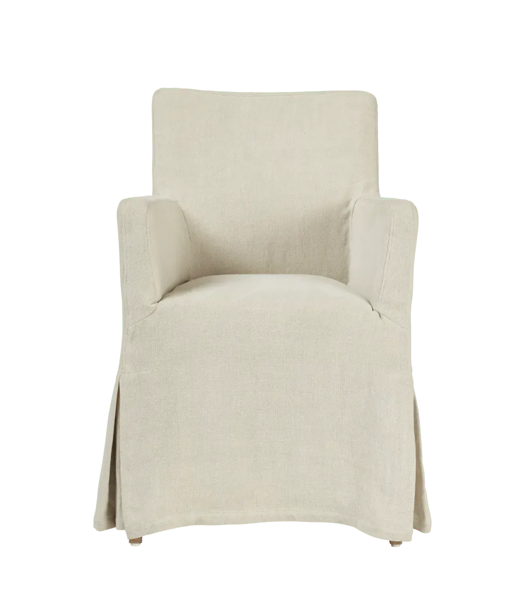 oka-atherton-dining-chair-natural-dining-chairs-linen-plain image