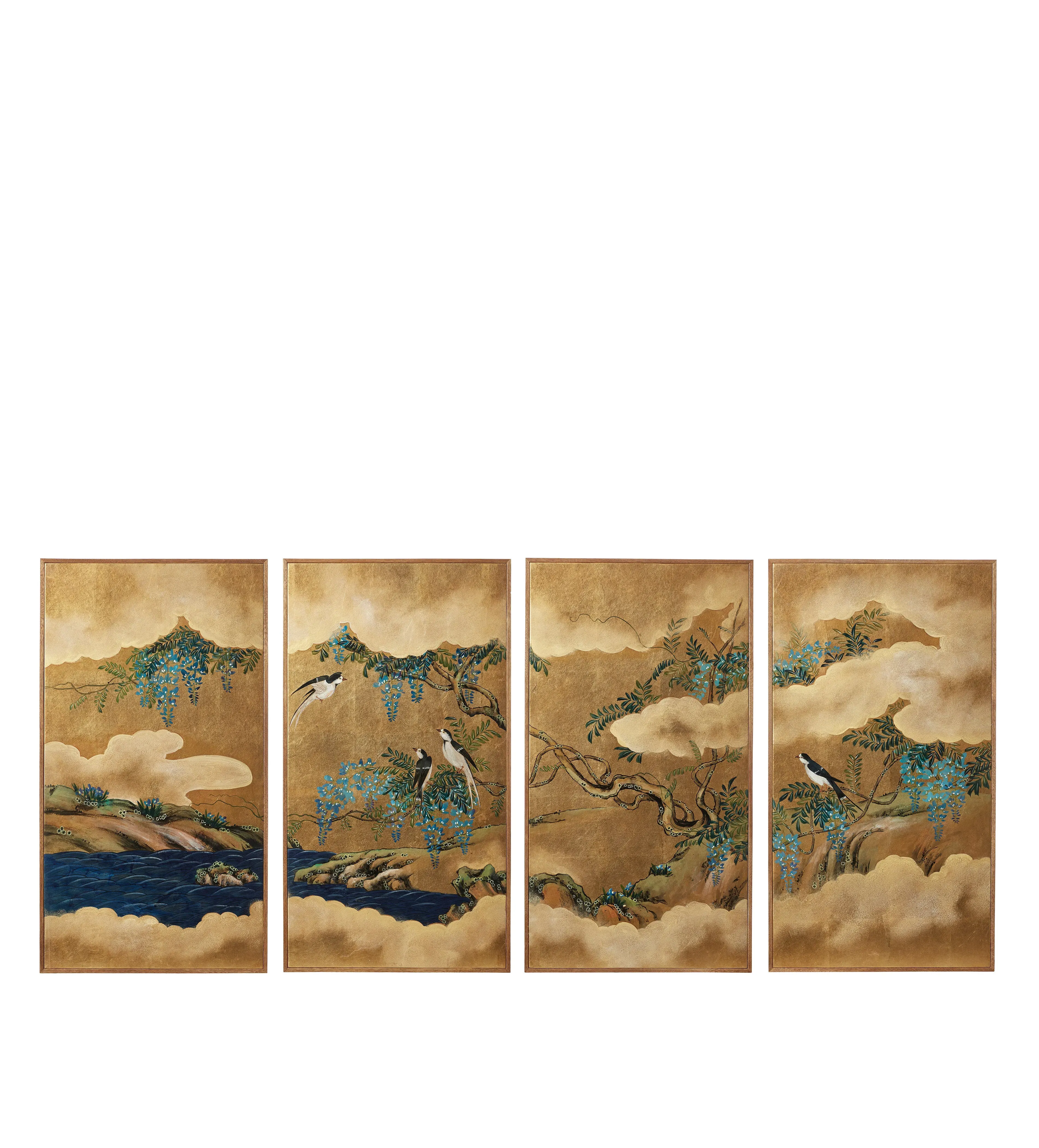 Avesco Set of Four Wall Art Panels - Multi by OKA, image 2