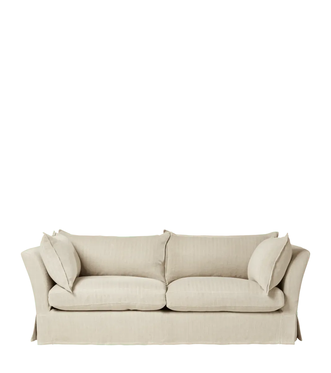 oka-avitus-3-seater-sofa-flax-narrow-herringbone-sofas-linen-plain image