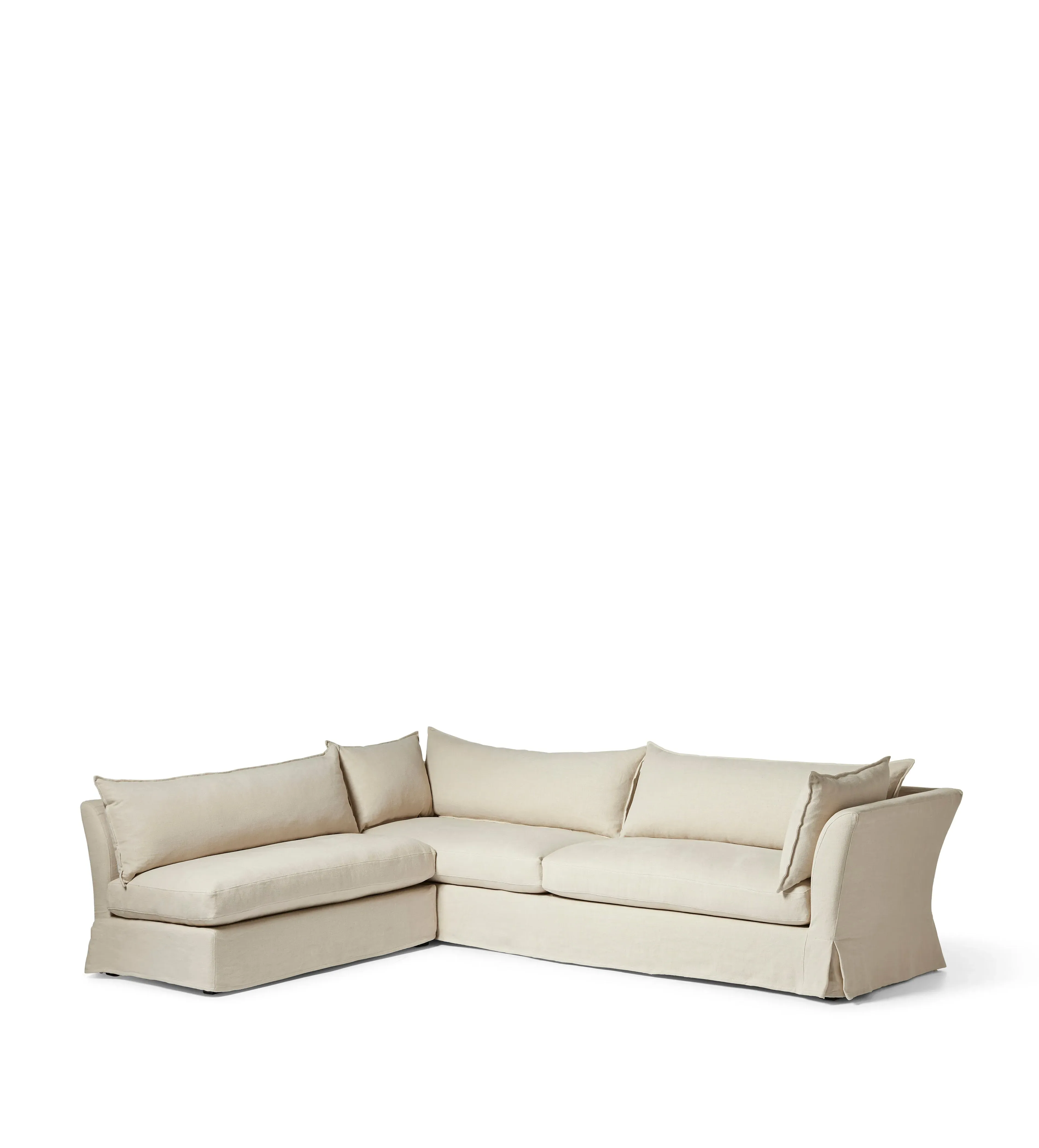 Avitus L-Shaped Corner Sofa - Natural, Linen alternate view
