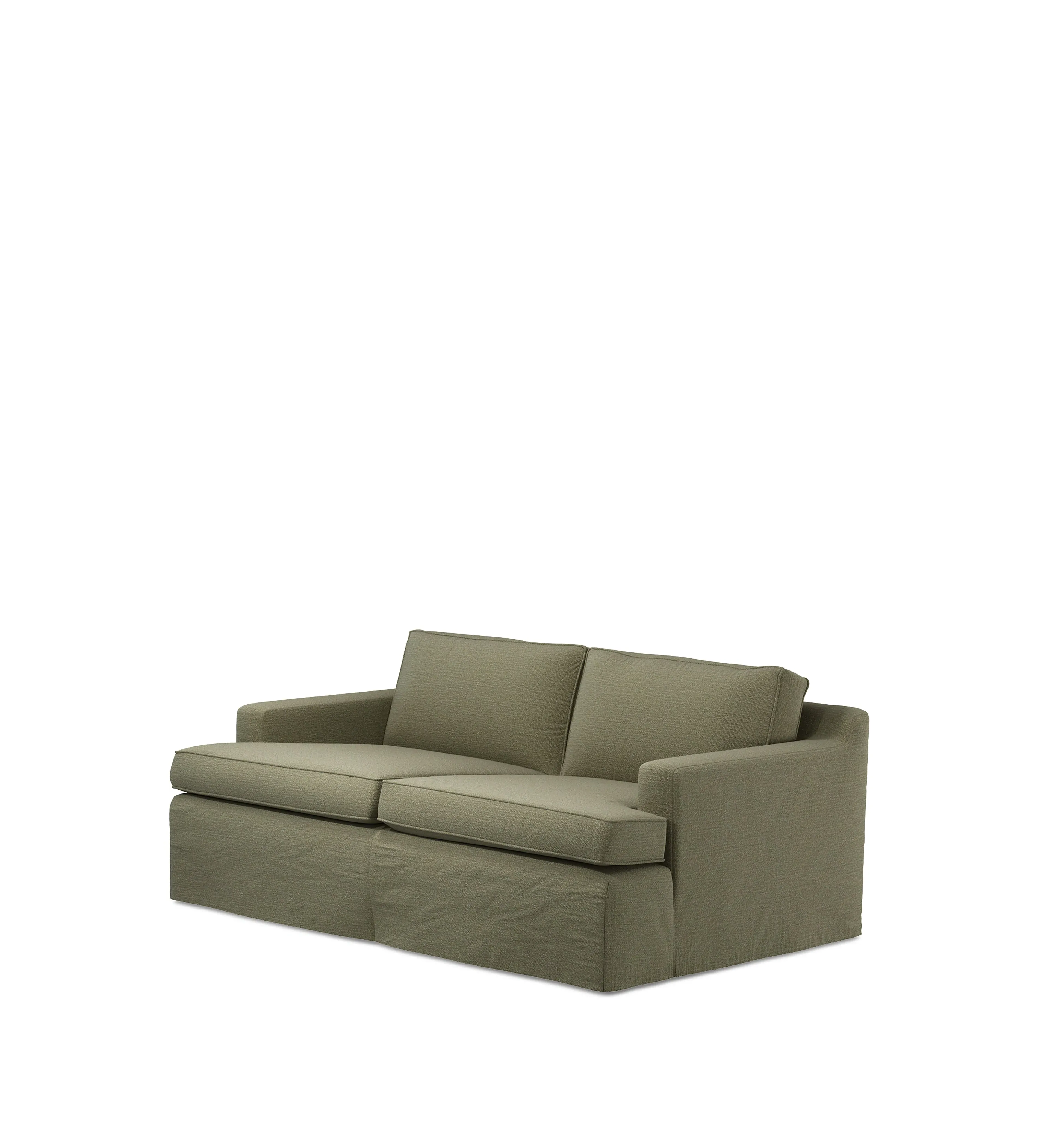 Beale 2-Seater Sofa Loose Cover - Dune Green, Clever Linen alternate view