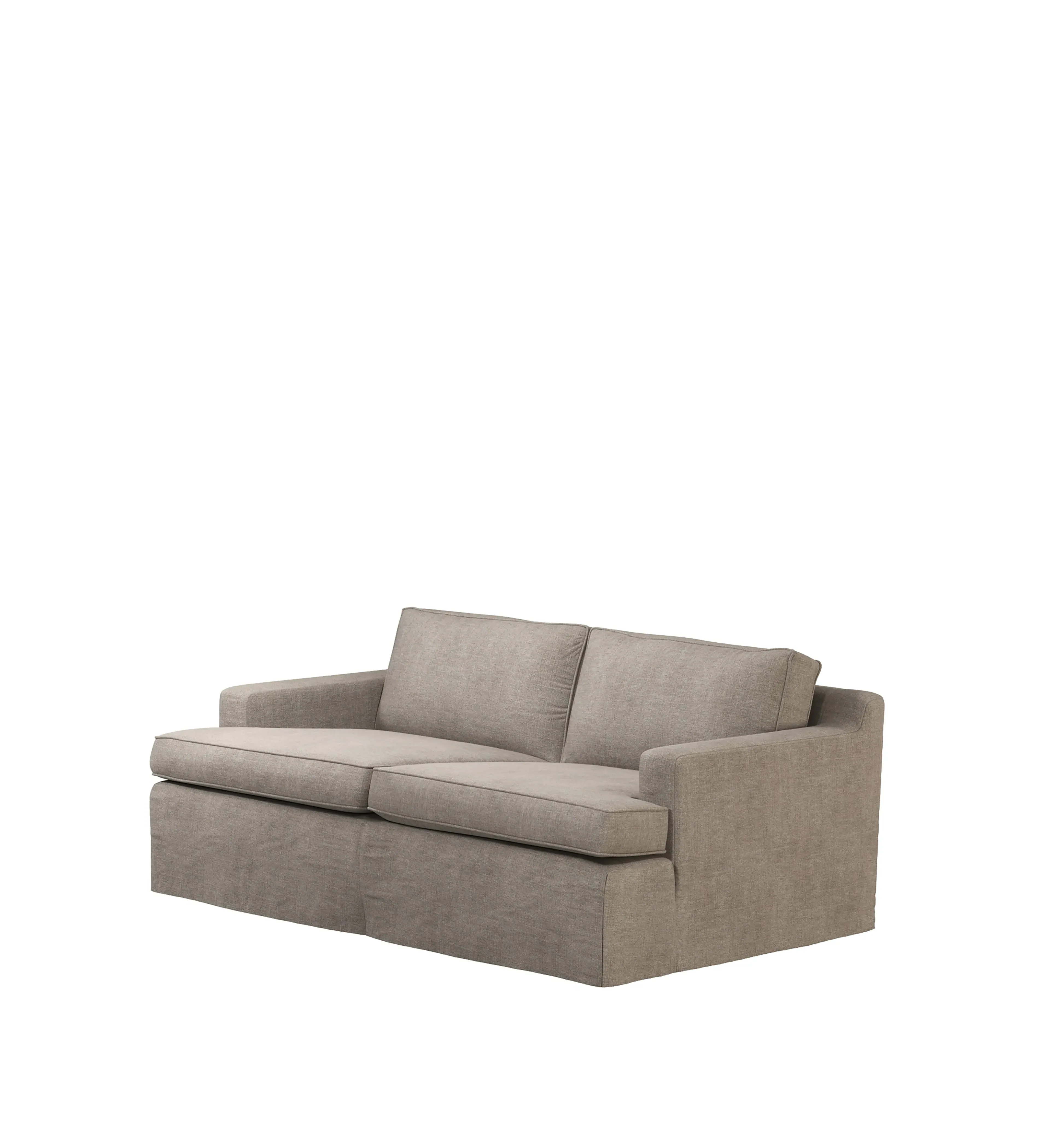 Beale 2-Seater Sofa Loose Cover - Dyed Flax, Stonewash Linen alternate view