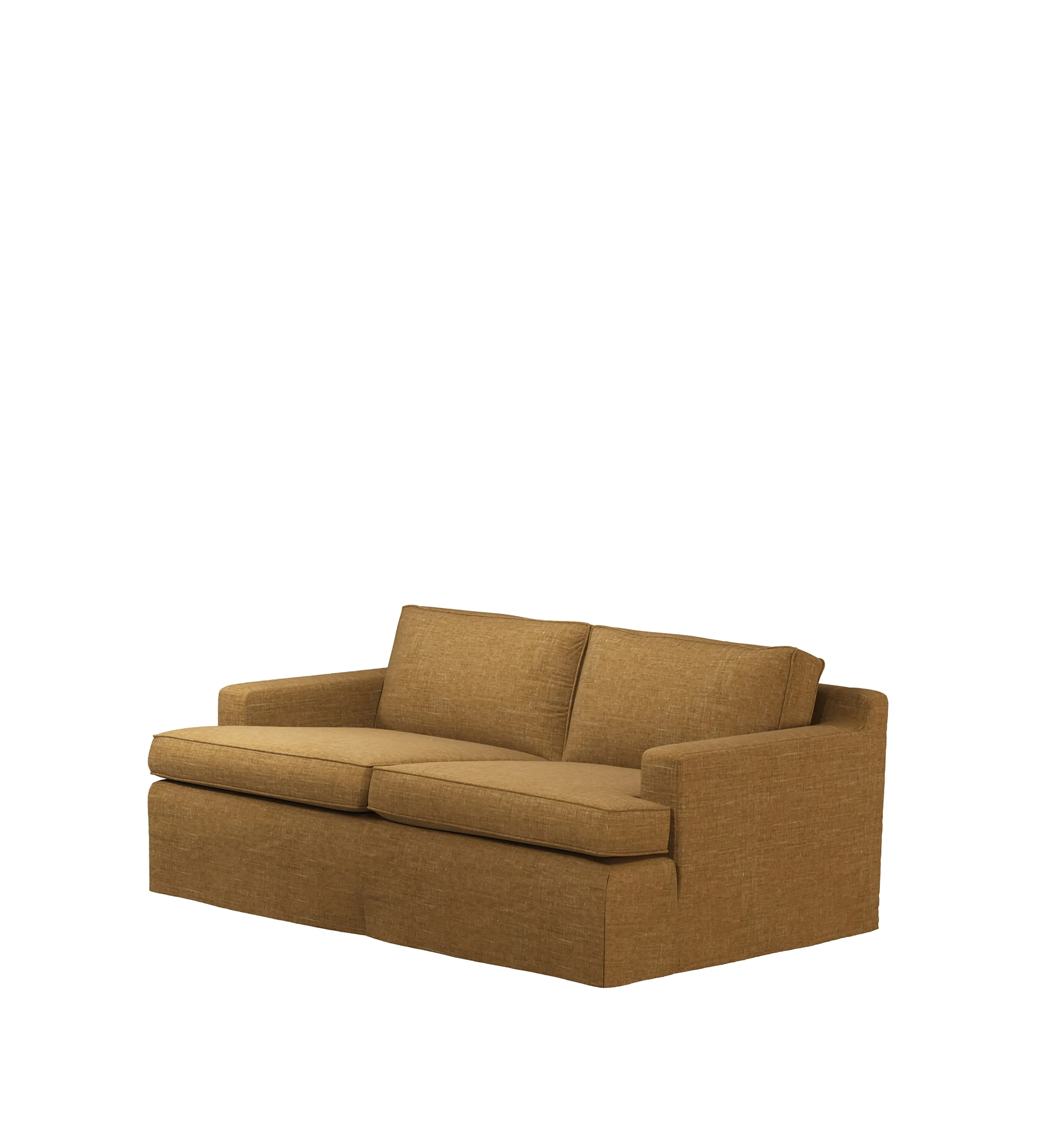 Beale 2-Seater Sofa Loose Cover - Ochre, Laundered Linen alternate view