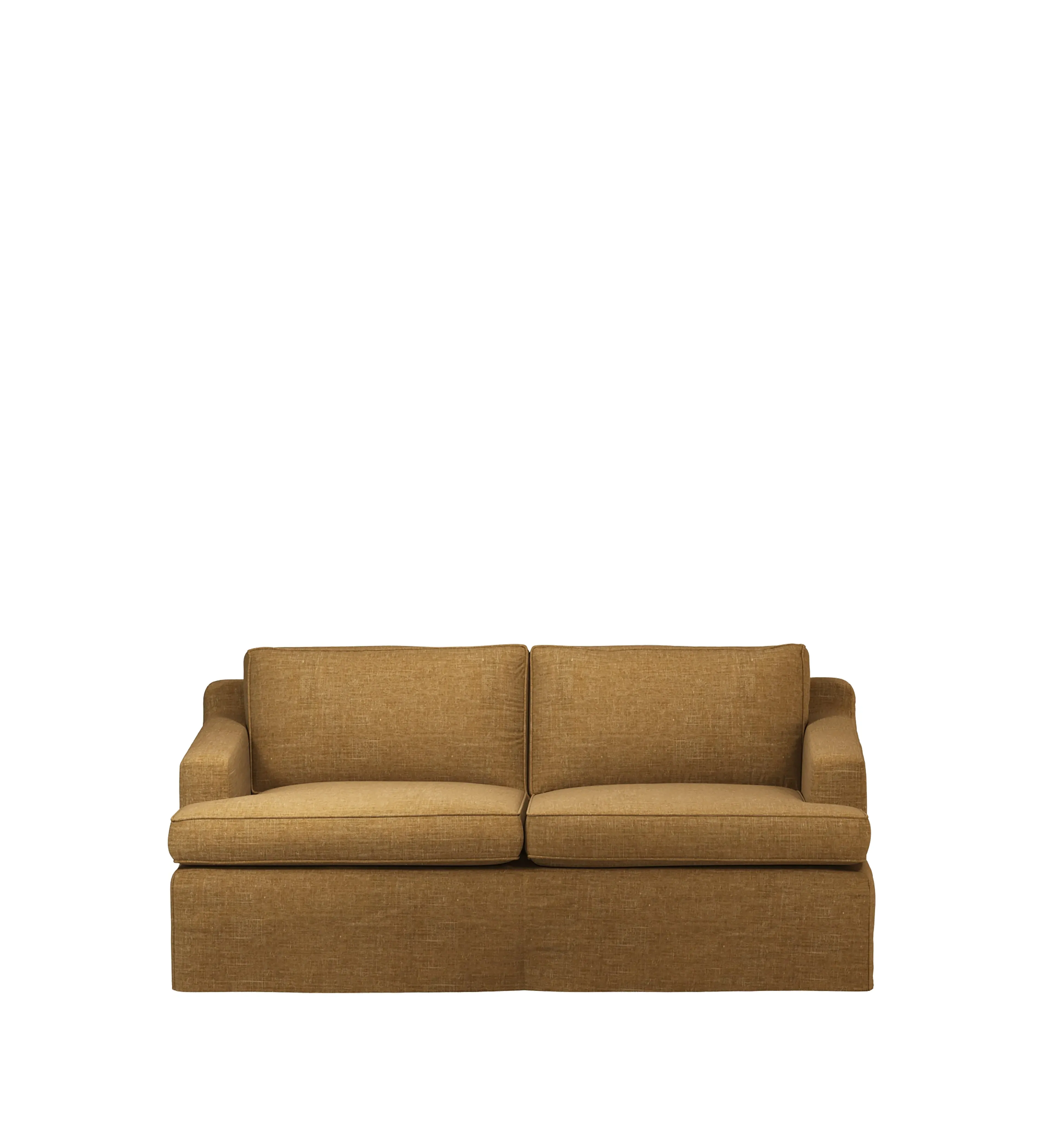 Beale 2-Seater Sofa Loose Cover - Ochre, Laundered Linen product